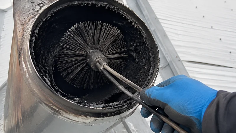Limpieza de cañón de una estufa de combustión lenta